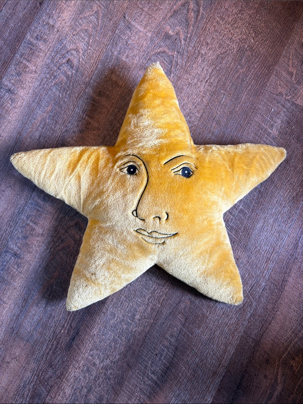 Vtg 90s Salamander Graphix Star Pillow Celestial Plush